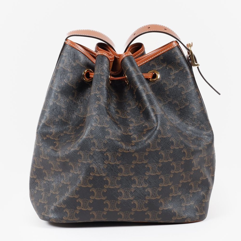 Celine Triomphe Drawstring Bucket Bag - Picture 4 of 15